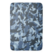 Blauw Camouflage Badmat (Voorkant Verticaal)