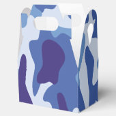 Blauw camouflage bedankdoosjes (Geopend)