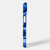 Blauw camouflage gepersonaliseerd Case-Mate iPhone case (Achterkant / Rechts)