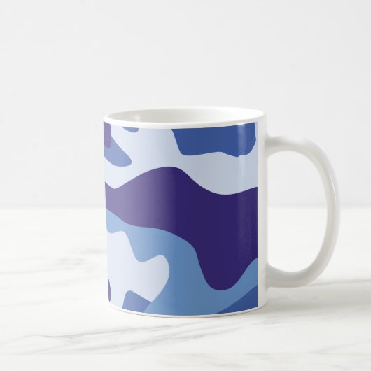 Blauw camouflage koffiemok (Rechts)