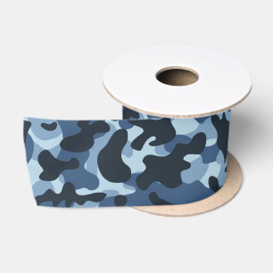 Blauw Camouflage Lint
