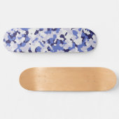 Blauw camouflage skateboard (Horizontaal)