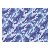 Blauw camouflage tafelkleed (Voorkant (Horizontaal))
