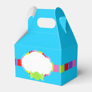 Blauw Candyland Geïnspireerd Sweet Treat Favor Doz Bedankdoosjes