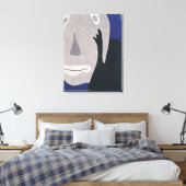 Blauw Canvas Afdruk (Insitu (Slaapkamer))