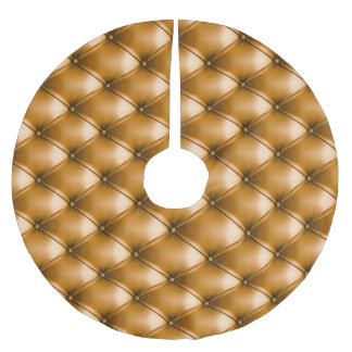 Blauw Capiton Textiel: Retro Achtergrond Kerstboom Rok