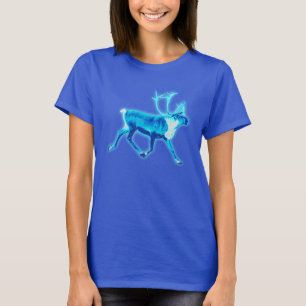 Blauw Caribisch gebied (rendier) T-shirt