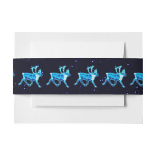 Blauw Caribisch gebied (rendier) Uitnodigingen Wikkel