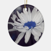 Blauw centrum Daisy Flower Ornament (Links)