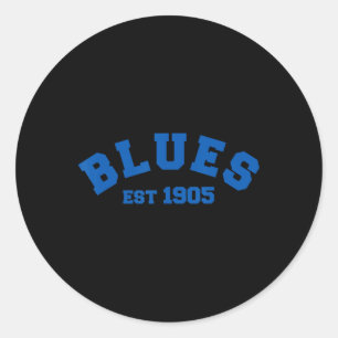 Blauw Chelsea Opgericht in 1905 Voetbal Voetbal Ronde Sticker