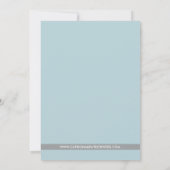 BLAUW CHEVRON PATROON | DE DATUMAANKONDIGING OPSLA KAART (Achterkant)