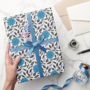 blauw China papaver Cadeaupapier