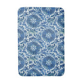Blauw Chinees Floral Patroon Badmat (Voorkant Verticaal)