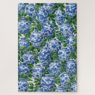 Blauw Chinees porselein gemberpot Legpuzzel