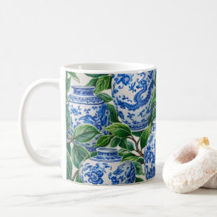 Blauw Chinees porseleinen gemberpot Koffiemok