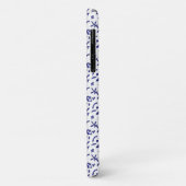 Blauw Chinoiserie Bloem Motief Hoesje (Achterkant/links)