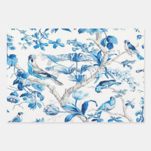 Blauw Chinoiserie Decoupage Verpakking Papier Blad Inpakpapier Vel
