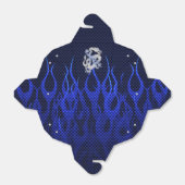 Blauw Chroom zoals Dragon Carbon Fiber Style Bedankdoosjes (Uitgevouwen)