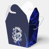 Blauw Chroom zoals Dragon Carbon Fiber Style Bedankdoosjes (Geopend)