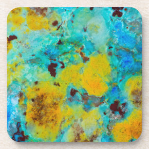 Blauw Chrysocolla Jaspis Bier Onderzetter