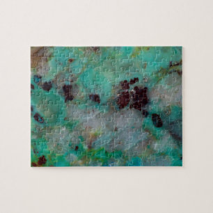 Blauw Chrysocolla Jaspis Legpuzzel