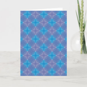 Blauw cirkels leeg wenskaart kaart