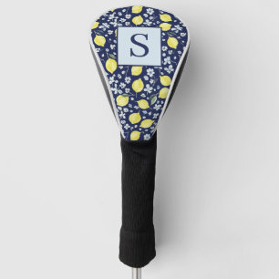 Blauw Citroen Bloemenkroon Monogram Golfheadcover