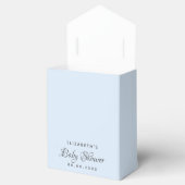 Blauw confetti jongen Baby shower Bedankdoosjes (Geopend)