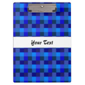 Blauw controlerbordpatroon klembord (Voorkant)