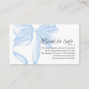 Blauw Coquette Boek voor Baby Bijlage Kaart