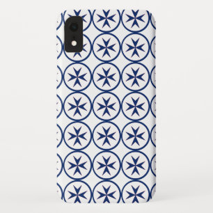 BLAUW CORSAIR STYLE octagon cross iPhone XR Hoesje