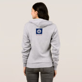 BLAUW CORSAIR STYLE octagon cross Hoodie (Achterkant volledig)