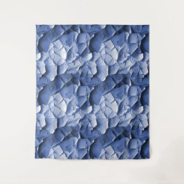 blauw craquelure wandtapijt wandkleed