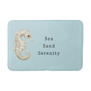 Blauw Crème Zeepaarden Oceaan Bruiloftsfeest Badmat