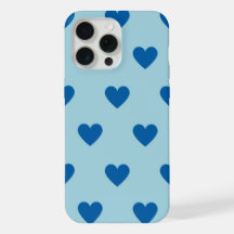 Blauw Cute Simple Hartpatroon