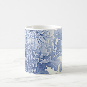 Blauw Dahlia-toolpatroon Koffiemok