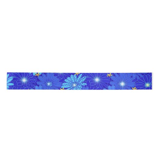  blauw Daisy-patroon Lint (Voorkant)