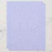 Blauw Damask Letterhead Briefhoofd (Voorkant / Achterkant)