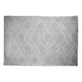 Blauw  Damask Monogram Kussensloop (Achterkant)