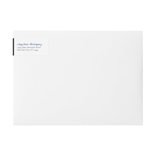 Blauw Damask Pattern Afstuderen (Voorkant)