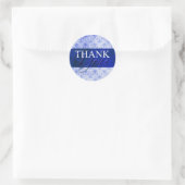Blauw dank u Envelope Label Seal Stickers (Tas)