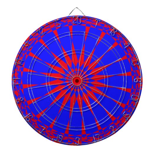 Blauw dartboard |1owlartist dartbord (Voorkant)