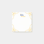 Blauw De koningskanttekeningen Post-it® Notes (Voorkant)