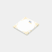 Blauw De koningskanttekeningen Post-it® Notes (Schuin)