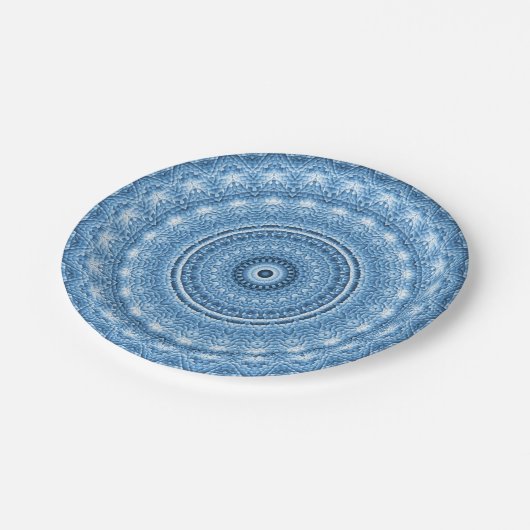 Blauw decoratief Bord (Gekanteld)