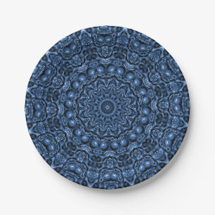 Blauw decoratief Bord
