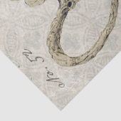  blauw decoratief vet en vlinder tissuepapier (Detail)