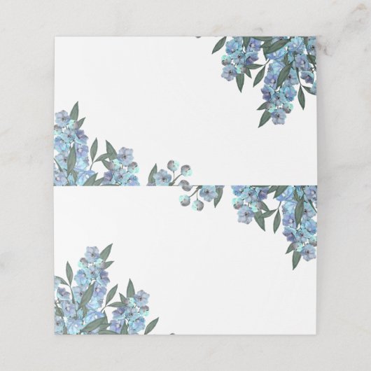 Blauw Delphinium (Buitenkant ongevouwen)