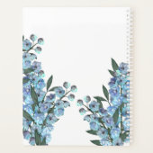 Blauw Delphinium Planner (Achterkant)