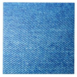 Blauw denim Textiel keramische tegels Tegeltje